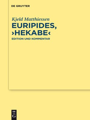 cover image of Euripides, "Hekabe"